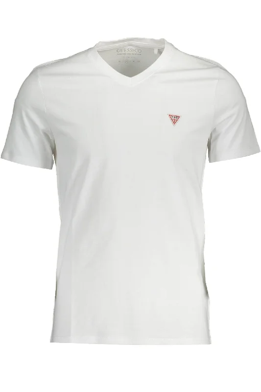 Men's smart - casual checkered t - shirts for semi - formal occasionsGuess Jeans Sleek Slim Fit V-Neck Logo Men's Tee Men's smart - casual checkered t - shirts for semi - formal occasionsGuess Jeans Sleek Slim Fit V-Neck Logo Men's Tee