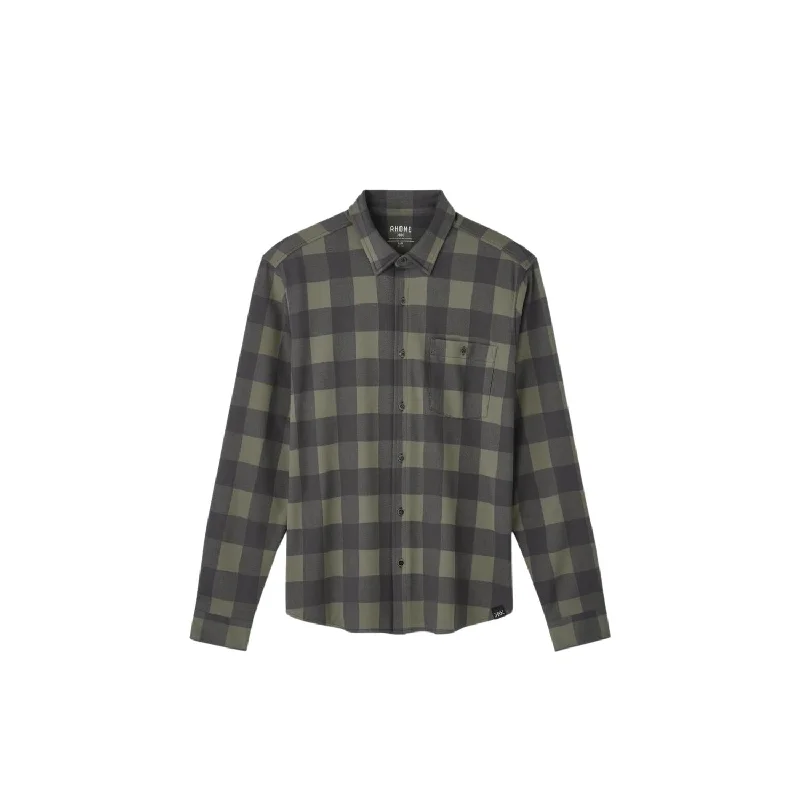 Men's tie - dye t - shirts with a bohemian styleHardy Flannel Shirt In Lichen Green Buffalo Check Men's tie - dye t - shirts with a bohemian styleHardy Flannel Shirt In Lichen Green Buffalo Check