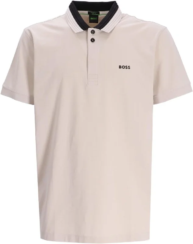 Men's mock - neck t - shirts with a modern and sleek styleHugo Boss Men's Paddy 1 Short Sleeve Polo T-Shirt with Contrast Collar, Khaki Men's mock - neck t - shirts with a modern and sleek styleHugo Boss Men's Paddy 1 Short Sleeve Polo T-Shirt with Contrast Collar, Khaki