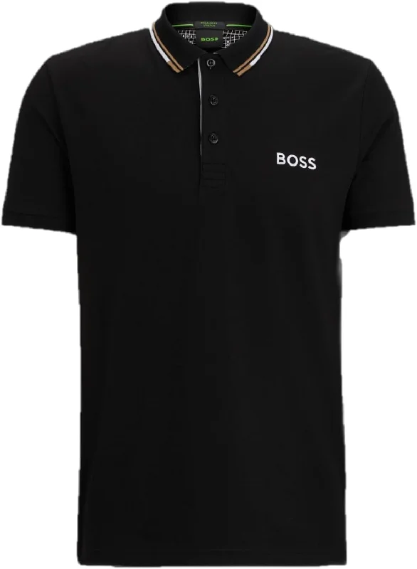 Men's lightweight performance t - shirts for running marathonsHugo Boss Men's Paddy Pro Short Sleeve Polo Shirt, Black Cloud Men's lightweight performance t - shirts for running marathonsHugo Boss Men's Paddy Pro Short Sleeve Polo Shirt, Black Cloud