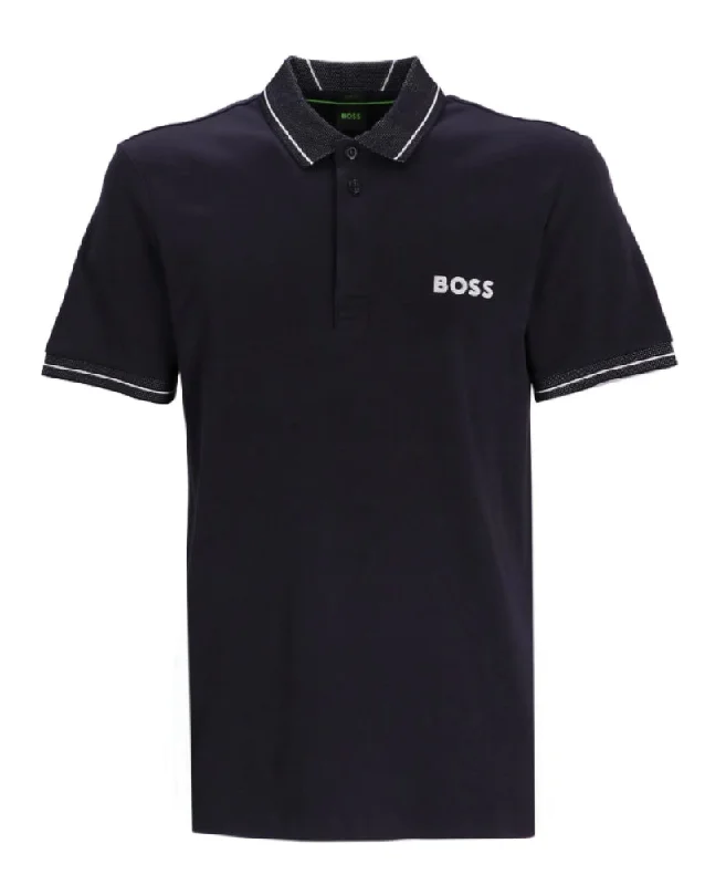 Men's moisture - wicking athletic t - shirts for intense workoutsHugo Boss Men's Paule 1 Short Sleeve Polo T-Shirt, Dark Blue Men's moisture - wicking athletic t - shirts for intense workoutsHugo Boss Men's Paule 1 Short Sleeve Polo T-Shirt, Dark Blue