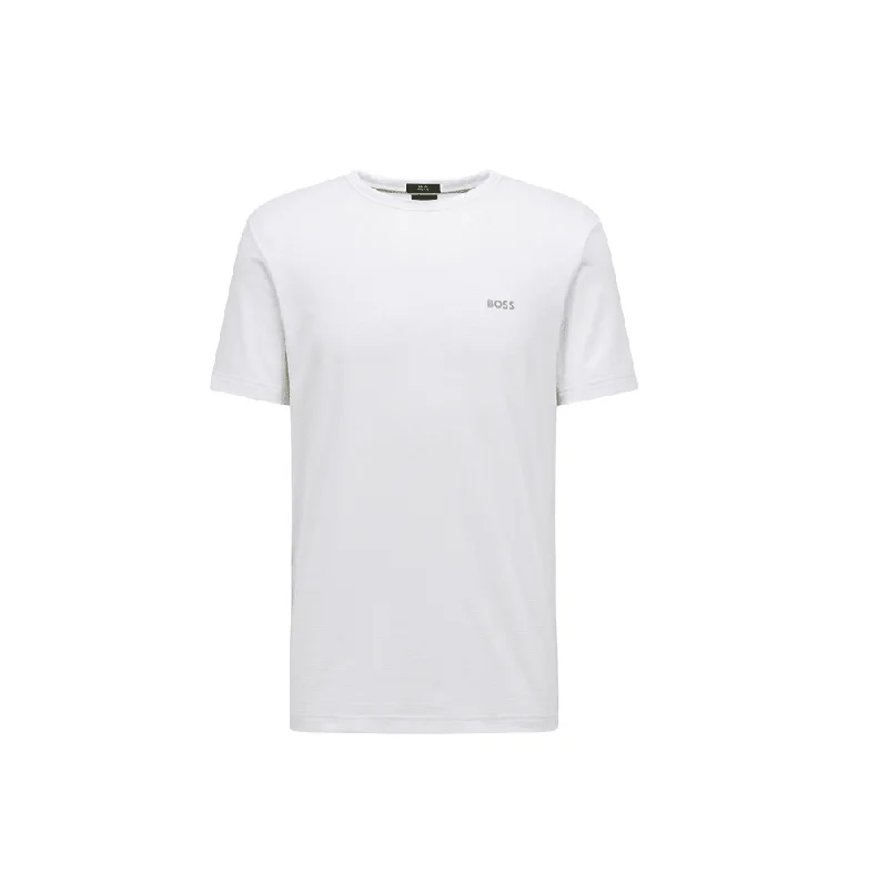Men's v - neck muscle t - shirts for a body - building aestheticHugo Boss Men's Tariq Leisure Jersey T-Shirt, White Men's v - neck muscle t - shirts for a body - building aestheticHugo Boss Men's Tariq Leisure Jersey T-Shirt, White