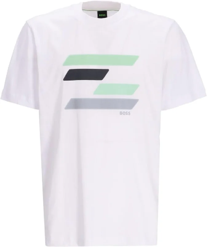 Men's long - sleeve henley t - shirts with button - down placketsHugo Boss Men's Tee 3 Logo Short Sleeve T-Shirt, White Flag Men's long - sleeve henley t - shirts with button - down placketsHugo Boss Men's Tee 3 Logo Short Sleeve T-Shirt, White Flag