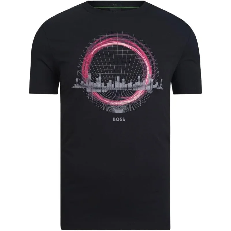 Men's short - sleeve linen t - shirts for summer beach outingsHugo Boss Men's Tee 8 Short Sleeve T-Shirt, Black Men's short - sleeve linen t - shirts for summer beach outingsHugo Boss Men's Tee 8 Short Sleeve T-Shirt, Black