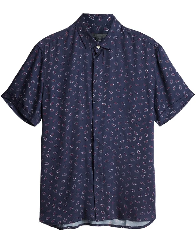 Men's long - sleeve henley t - shirts with button - down placketsJohn Varvatos Loren Sport Shirt Men's long - sleeve henley t - shirts with button - down placketsJohn Varvatos Loren Sport Shirt