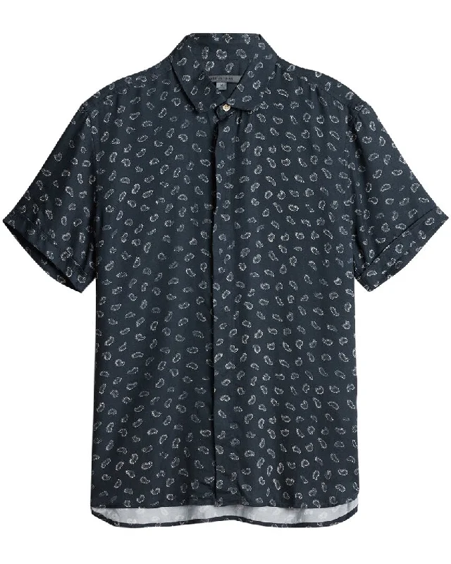 Men's smart - casual checkered t - shirts for semi - formal occasionsJohn Varvatos Loren Sport Shirt Men's smart - casual checkered t - shirts for semi - formal occasionsJohn Varvatos Loren Sport Shirt