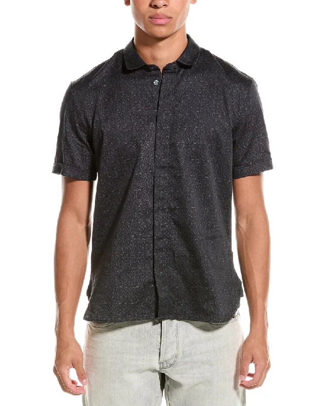 Men's long - sleeve henley t - shirts with button - down placketsJohn Varvatos Loren Sport Shirt Men's long - sleeve henley t - shirts with button - down placketsJohn Varvatos Loren Sport Shirt