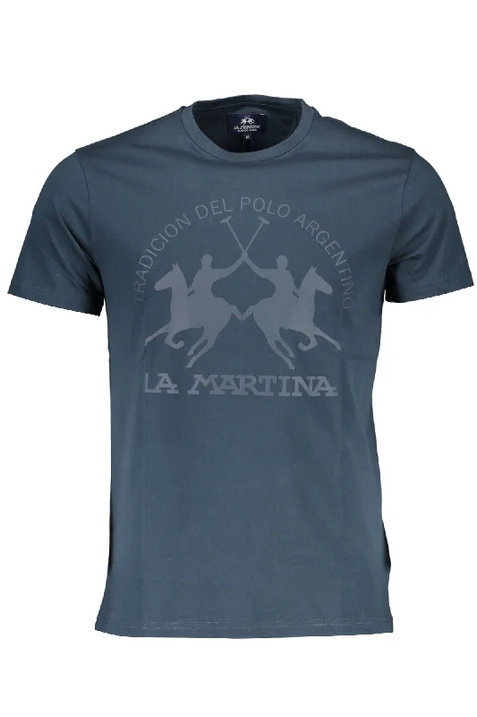Men's polo t - shirts with a contrast collar for a preppy lookLa Martina Chic Crew Neck Logo Men's Tee Men's polo t - shirts with a contrast collar for a preppy lookLa Martina Chic Crew Neck Logo Men's Tee