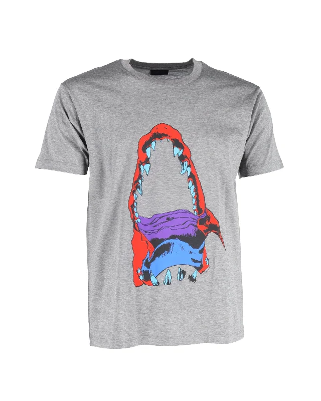 Men's moisture - wicking athletic t - shirts for intense workoutsLanvin Graphic T-Shirt in Grey Cotton Men's moisture - wicking athletic t - shirts for intense workoutsLanvin Graphic T-Shirt in Grey Cotton