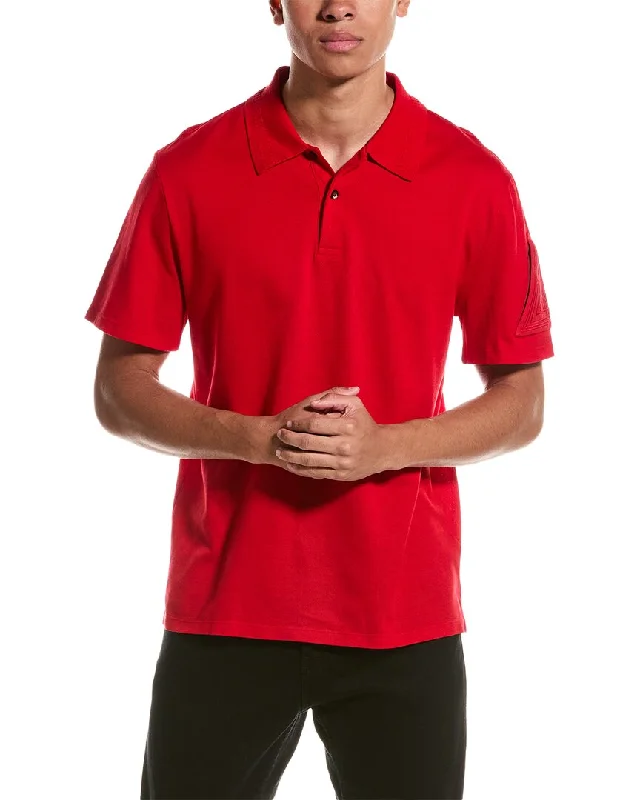 Men's distressed denim - look t - shirts with a rugged appealLANVIN Polo Shirt