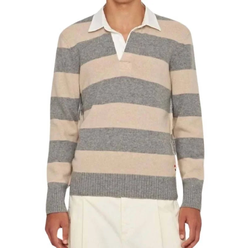 Men's lightweight performance t - shirts for running marathonsLegris Knit Long Sleeve Polo In Granite Men's lightweight performance t - shirts for running marathonsLegris Knit Long Sleeve Polo In Granite