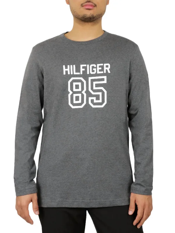 Men's eco - friendly recycled t - shirts for sustainable fashion choicesLong Sleeve Crew Neck Shirt In Carbon Heather Men's eco - friendly recycled t - shirts for sustainable fashion choicesLong Sleeve Crew Neck Shirt In Carbon Heather