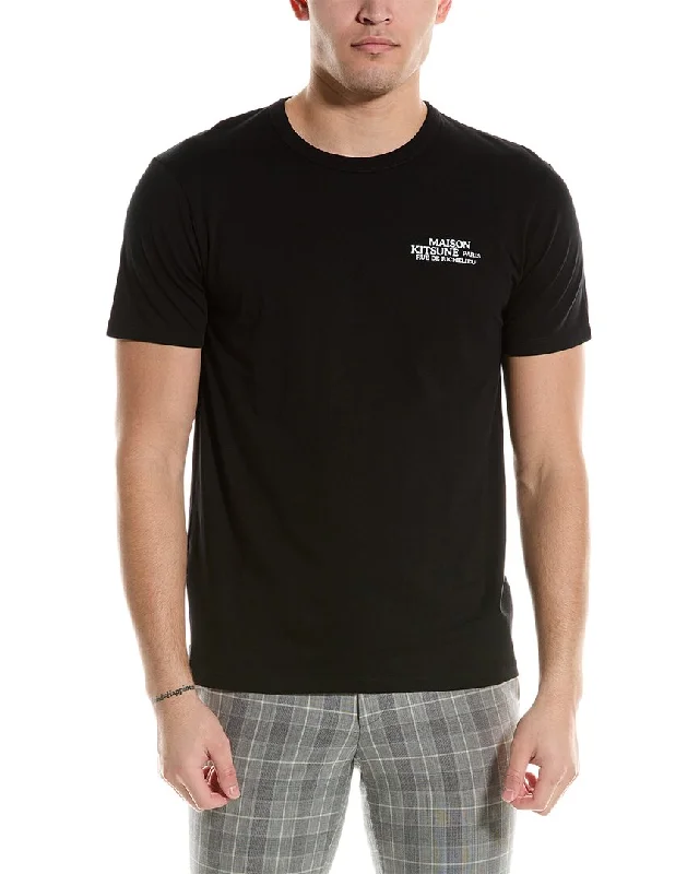 Men's long - sleeve henley t - shirts with button - down placketsMaison Kitsune Classic T-Shirt Men's long - sleeve henley t - shirts with button - down placketsMaison Kitsune Classic T-Shirt