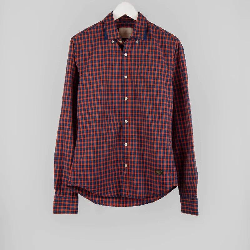 Men's ribbed t - shirts with a textured finish for added styleMen's Button Down Shirt In Red Blue Plaid Men's ribbed t - shirts with a textured finish for added styleMen's Button Down Shirt In Red Blue Plaid