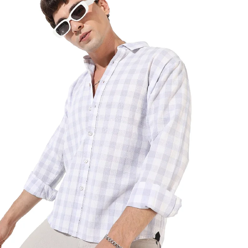 Men's antimicrobial t - shirts for odor - free freshness during travelMen's Checkered Casual Shirt Men's antimicrobial t - shirts for odor - free freshness during travelMen's Checkered Casual Shirt