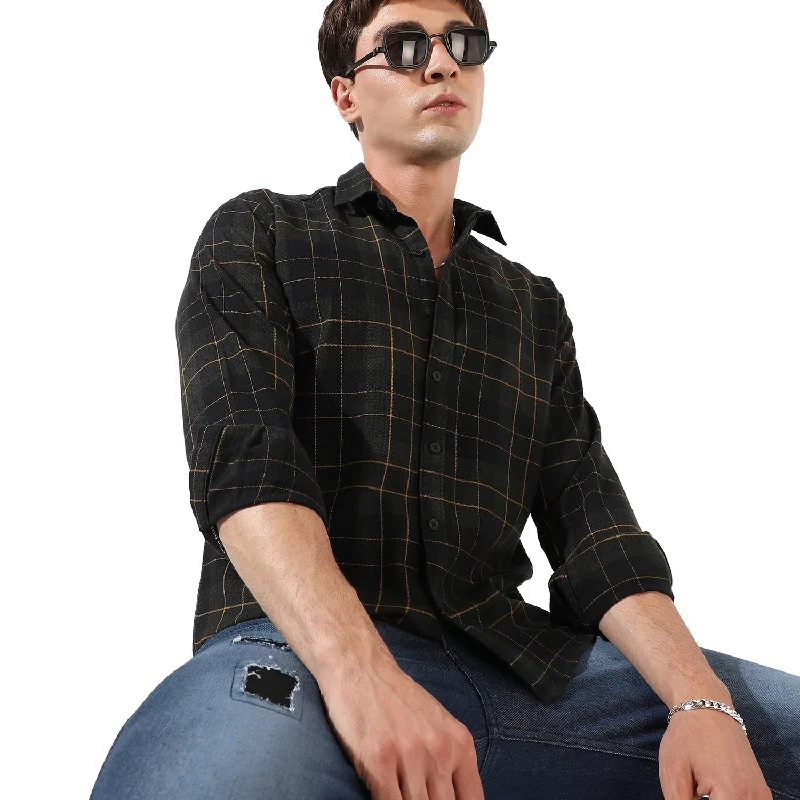 Men's printed Hawaiian t - shirts for tropical vacationsMen's Checkered Casual Shirt Men's printed Hawaiian t - shirts for tropical vacationsMen's Checkered Casual Shirt
