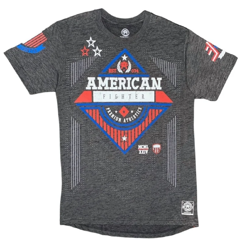 Men's distressed denim - look t - shirts with a rugged appealMen's Clarkson Tee In Grey Men's distressed denim - look t - shirts with a rugged appealMen's Clarkson Tee In Grey