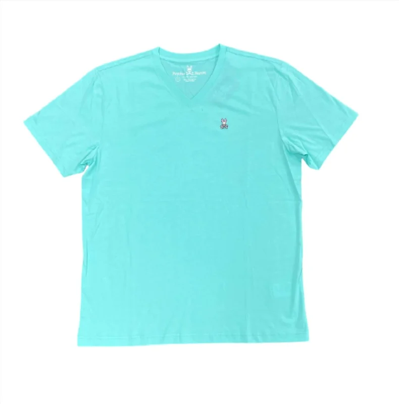 Men's plus - size pocket t - shirts with a classic lookMen's Classic V Neck Tee In Pool Men's plus - size pocket t - shirts with a classic lookMen's Classic V Neck Tee In Pool