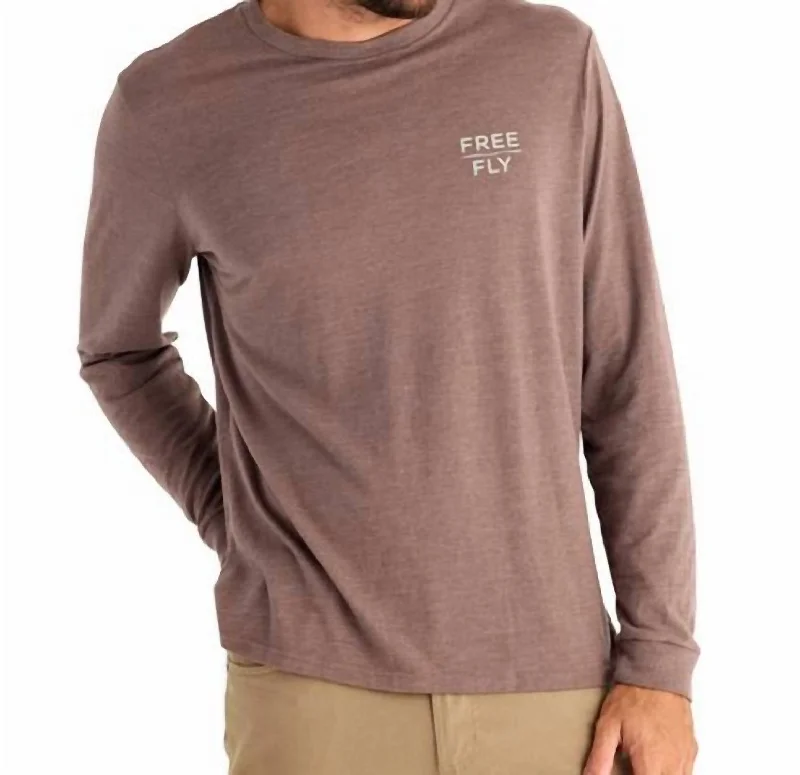 Men's v - neck muscle t - shirts for a body - building aestheticMen's Daybreak Long Sleeve Top In Heather Mustang Men's v - neck muscle t - shirts for a body - building aestheticMen's Daybreak Long Sleeve Top In Heather Mustang