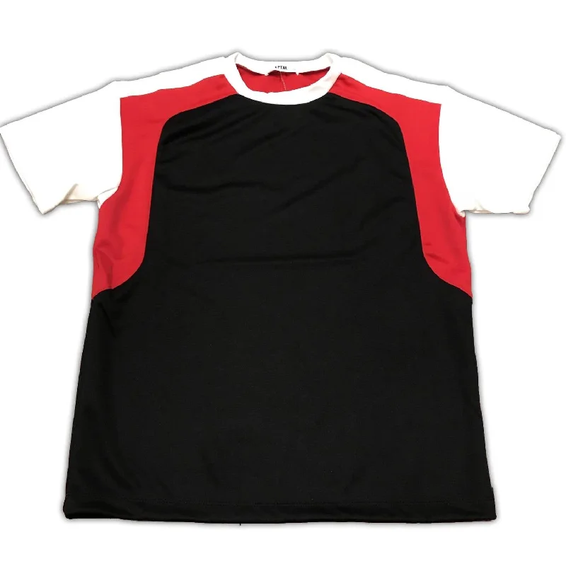 Men's button - front t - shirts with a unique artistic printMen's Fashion Moto Cross T Shirt In Black/red/white Men's button - front t - shirts with a unique artistic printMen's Fashion Moto Cross T Shirt In Black/red/white