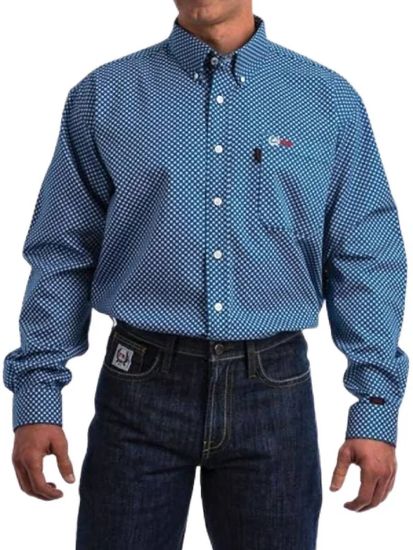 Men's long - sleeve henley t - shirts with button - down placketsMen's Flame Resistant Work Shirt In Blue Men's long - sleeve henley t - shirts with button - down placketsMen's Flame Resistant Work Shirt In Blue