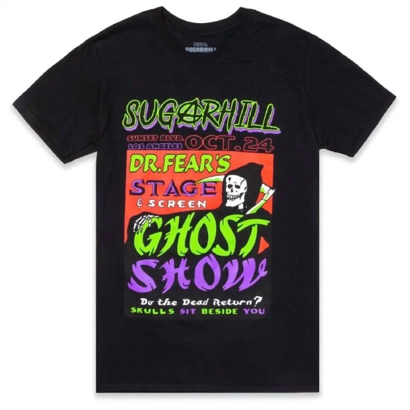Men's thermal t - shirts with a high - neck design for cold weatherMen's Ghost Show T Shirt In Black Men's thermal t - shirts with a high - neck design for cold weatherMen's Ghost Show T Shirt In Black