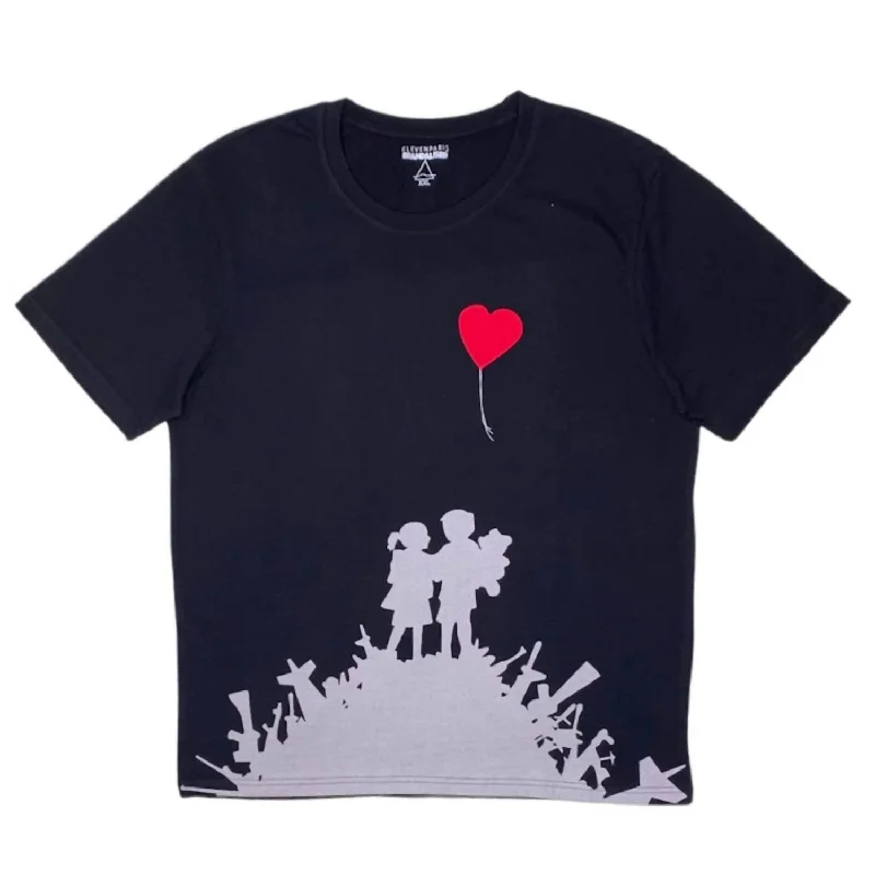 Men's moisture - wicking athletic t - shirts for intense workoutsMen's Life Is A Joke Heart Balloon T-Shirt In Black Men's moisture - wicking athletic t - shirts for intense workoutsMen's Life Is A Joke Heart Balloon T-Shirt In Black