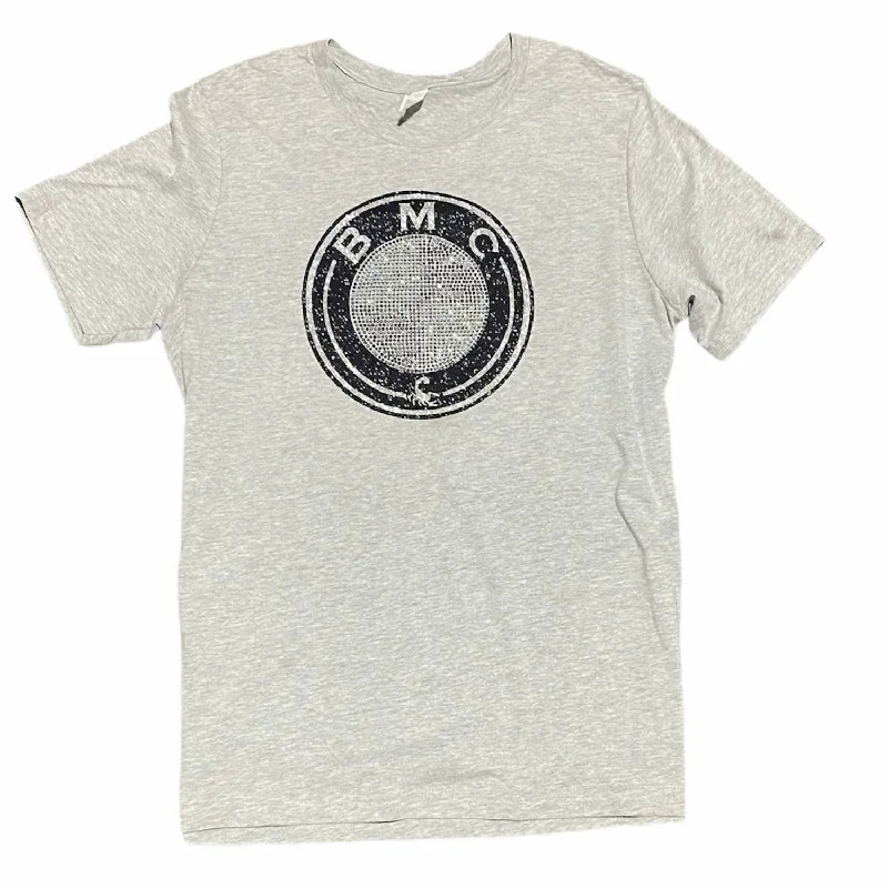 Men's slim - fit graphic t - shirts with vintage rock band printsMen's Logo Rhinestone Tee In Grey Men's slim - fit graphic t - shirts with vintage rock band printsMen's Logo Rhinestone Tee In Grey