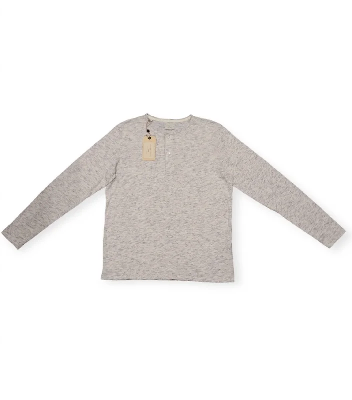 Men's long - sleeve henley t - shirts with button - down placketsMen's Magnus Long Sleeve Shirt In White Men's long - sleeve henley t - shirts with button - down placketsMen's Magnus Long Sleeve Shirt In White