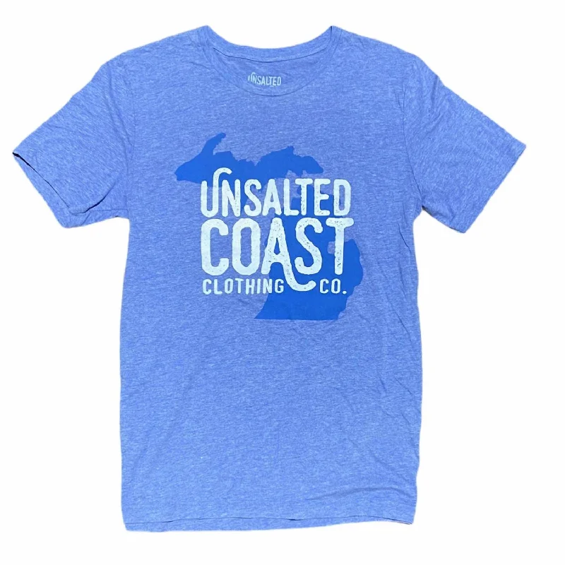 Men's tie - dye t - shirts with a bohemian styleMen's Michigan Tee In Blue
