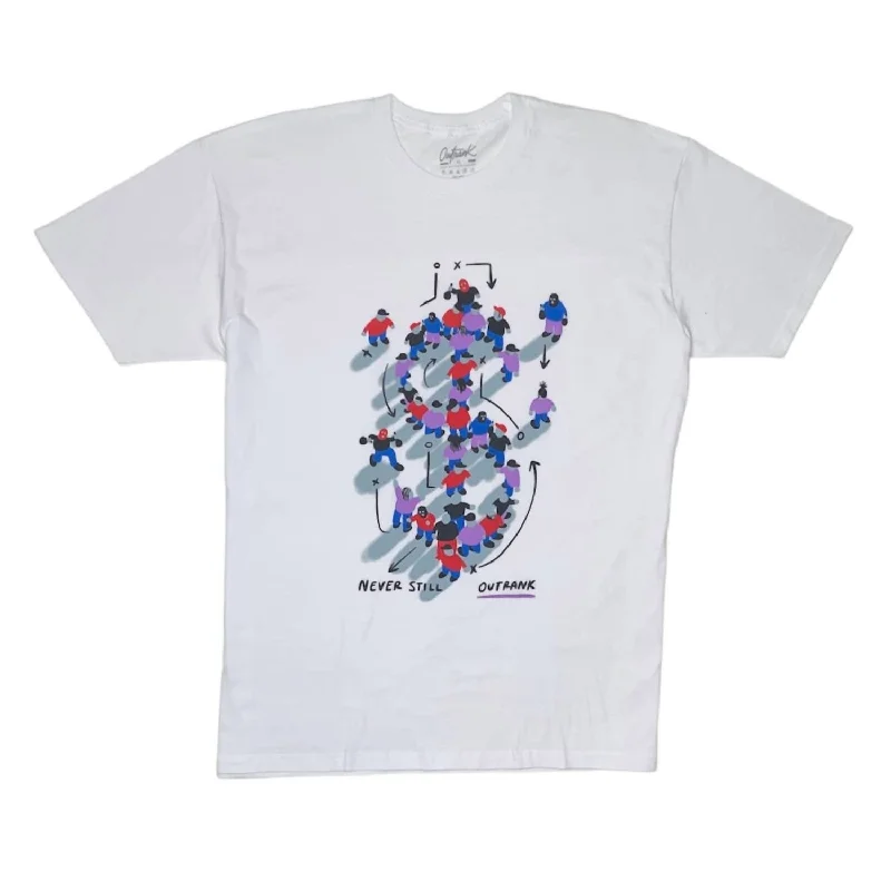 Men's polo t - shirts with a contrast collar for a preppy lookMen's Never Still T Shirt In White Men's polo t - shirts with a contrast collar for a preppy lookMen's Never Still T Shirt In White
