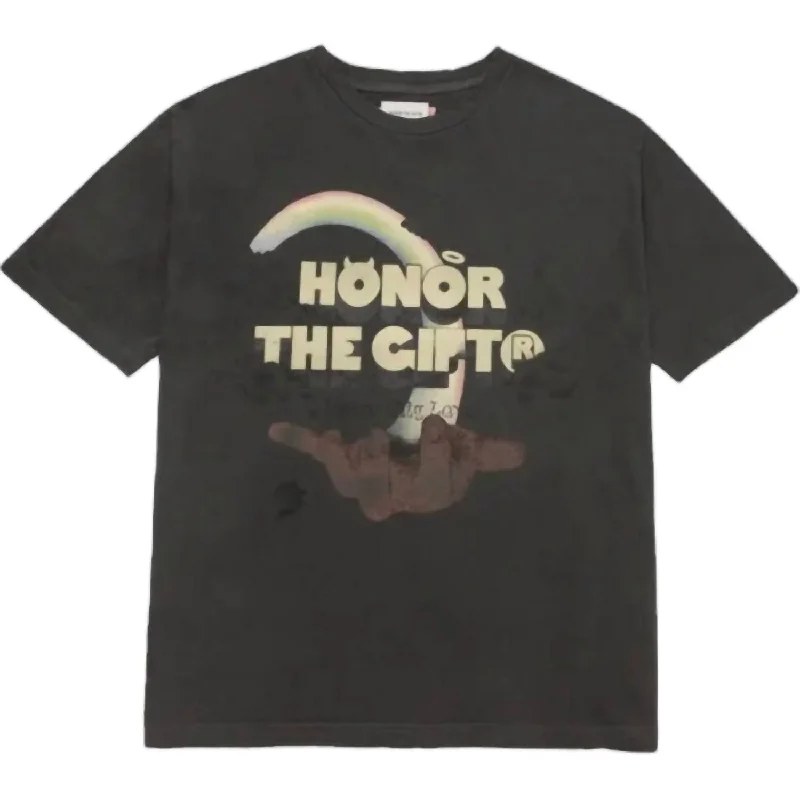 Men's tie - dye t - shirts with a bohemian styleMen's Palms Graphic Tee In Black