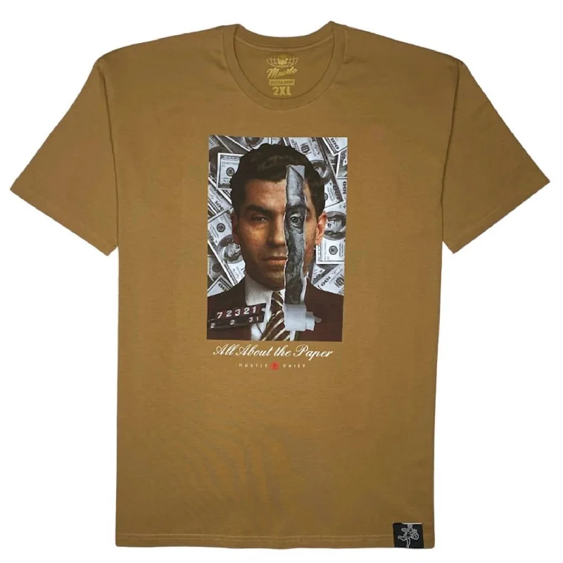 Men's printed Hawaiian t - shirts for tropical vacationsMen's Paper T Shirt In Natural Men's printed Hawaiian t - shirts for tropical vacationsMen's Paper T Shirt In Natural