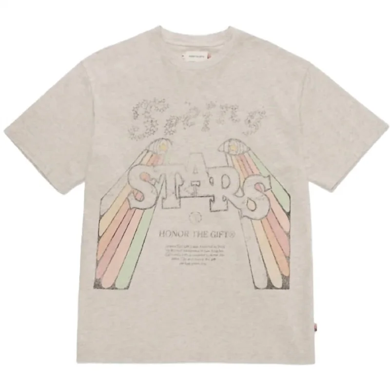 Men's organic cotton crew - neck t - shirts for everyday comfortMen's Seeing Stars T Shirt In Oatmeal Men's organic cotton crew - neck t - shirts for everyday comfortMen's Seeing Stars T Shirt In Oatmeal