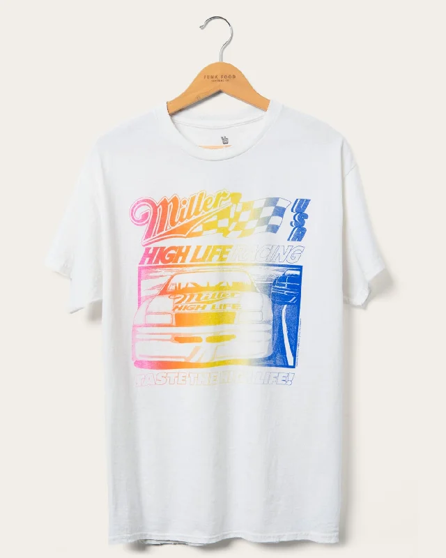 Men's ribbed t - shirts with a textured finish for added styleMiller High Life Racing Flea Market Tee Men's ribbed t - shirts with a textured finish for added styleMiller High Life Racing Flea Market Tee