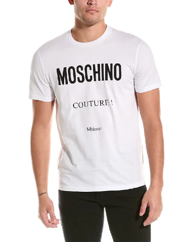 Men's long - sleeve henley t - shirts with button - down placketsMoschino T-Shirt