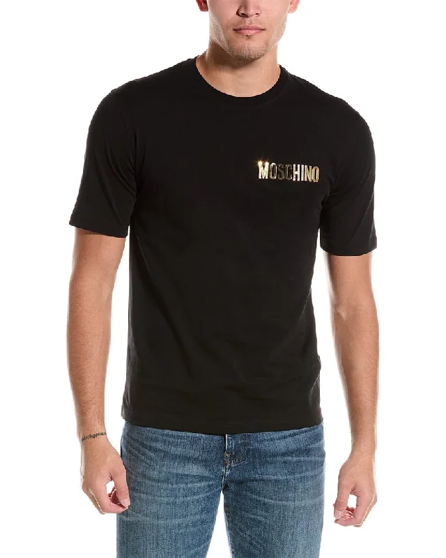 Men's polo t - shirts with a contrast collar for a preppy lookMoschino T-Shirt