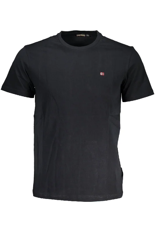Men's ribbed t - shirts with a textured finish for added styleNapapijri Elegant Embroide Cotton Men's Tee Men's ribbed t - shirts with a textured finish for added styleNapapijri Elegant Embroide Cotton Men's Tee