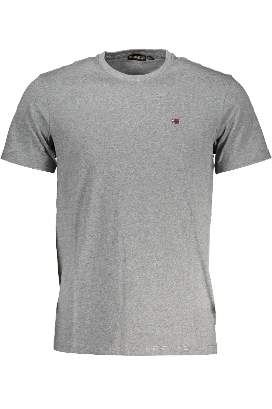 Men's moisture - wicking athletic t - shirts for intense workoutsNapapijri Embroide Logo Cotton Men's T-Shirt Men's moisture - wicking athletic t - shirts for intense workoutsNapapijri Embroide Logo Cotton Men's T-Shirt