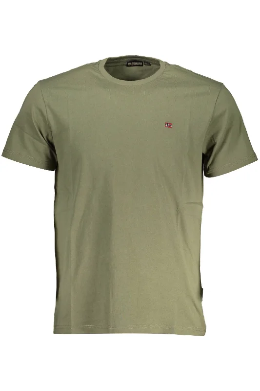 Men's smart - casual checkered t - shirts for semi - formal occasionsNapapijri Short Sleeve Embroide Logo Men's Tee Men's smart - casual checkered t - shirts for semi - formal occasionsNapapijri Short Sleeve Embroide Logo Men's Tee