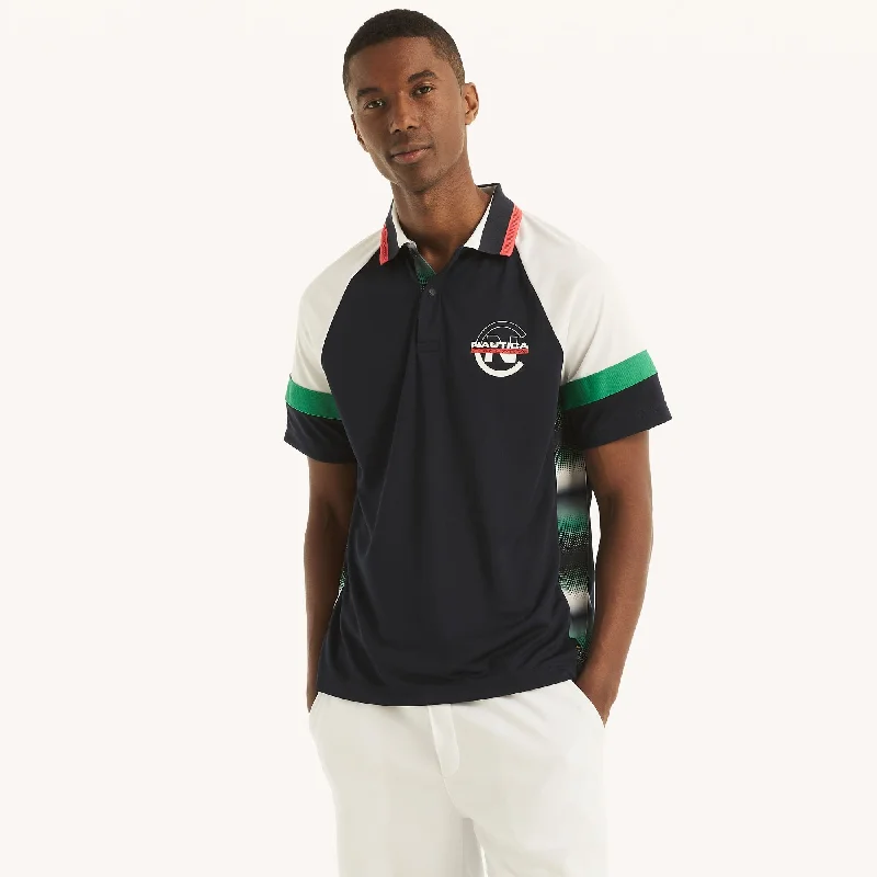 Men's button - front t - shirts with a unique artistic printNautica Mens Competition Sustainably Crafted Colorblock Classic Fit Polo Men's button - front t - shirts with a unique artistic printNautica Mens Competition Sustainably Crafted Colorblock Classic Fit Polo