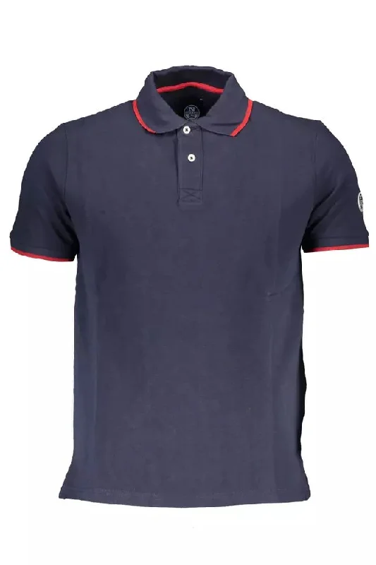 Men's button - front t - shirts with a unique artistic printNorth Sails Chic Short-Sleeved Contrast Men's Polo Men's button - front t - shirts with a unique artistic printNorth Sails Chic Short-Sleeved Contrast Men's Polo