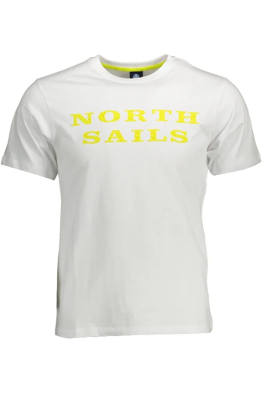 Men's printed Hawaiian t - shirts for tropical vacationsNorth Sails Classic Round Neck Tee with Logo Men's Print Men's printed Hawaiian t - shirts for tropical vacationsNorth Sails Classic Round Neck Tee with Logo Men's Print