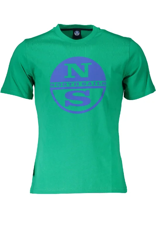 Men's slim - fit graphic t - shirts with vintage rock band printsNorth Sails Cotton Logo Tee with Round Men's Neck Men's slim - fit graphic t - shirts with vintage rock band printsNorth Sails Cotton Logo Tee with Round Men's Neck
