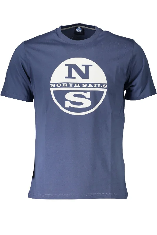 Men's button - front t - shirts with a unique artistic printNorth Sails Printed Round Neck Tee with Men's Logo Men's button - front t - shirts with a unique artistic printNorth Sails Printed Round Neck Tee with Men's Logo