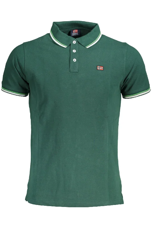 Men's eco - friendly recycled t - shirts for sustainable fashion choicesNorway 1963 Elegant Polo with Contrasting Men's Accents Men's eco - friendly recycled t - shirts for sustainable fashion choicesNorway 1963 Elegant Polo with Contrasting Men's Accents