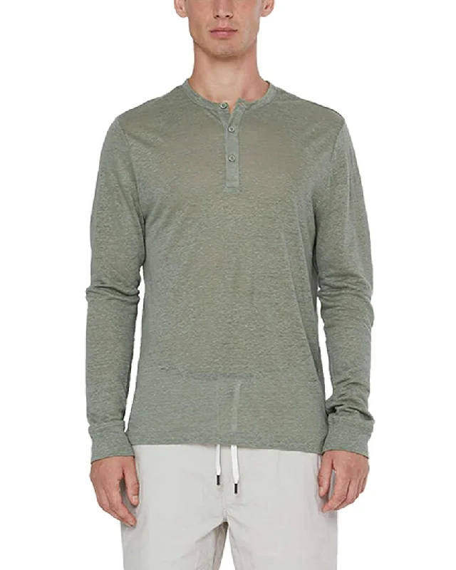 Men's distressed denim - look t - shirts with a rugged appealOnia Long Sleeve Henley Shirt Men's distressed denim - look t - shirts with a rugged appealOnia Long Sleeve Henley Shirt