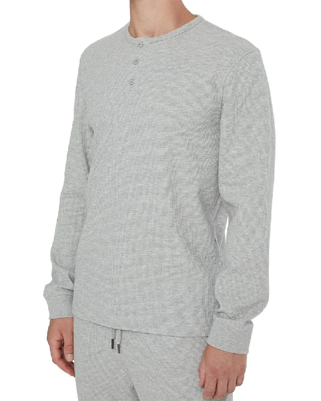 Men's distressed denim - look t - shirts with a rugged appealOnia Long Sleeve Waffle Henley Men's distressed denim - look t - shirts with a rugged appealOnia Long Sleeve Waffle Henley