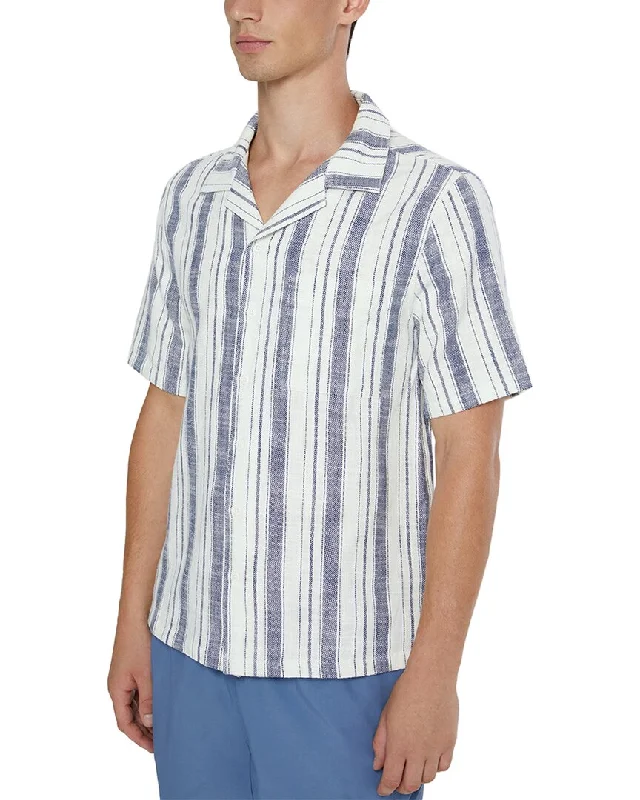 Men's short - sleeve linen t - shirts for summer beach outingsOnia Novelty Vacation Shirt Men's short - sleeve linen t - shirts for summer beach outingsOnia Novelty Vacation Shirt