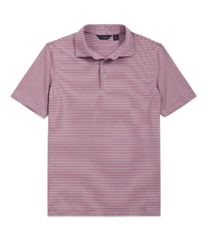 Men's distressed denim - look t - shirts with a rugged appealPrep Stripe Tech Polo, Red Men's distressed denim - look t - shirts with a rugged appealPrep Stripe Tech Polo, Red